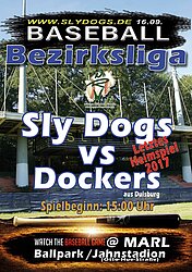 Marl Sly Dogs - BZL-Team 5. Heimspieltag - Letzter Heimspieltag 2017
